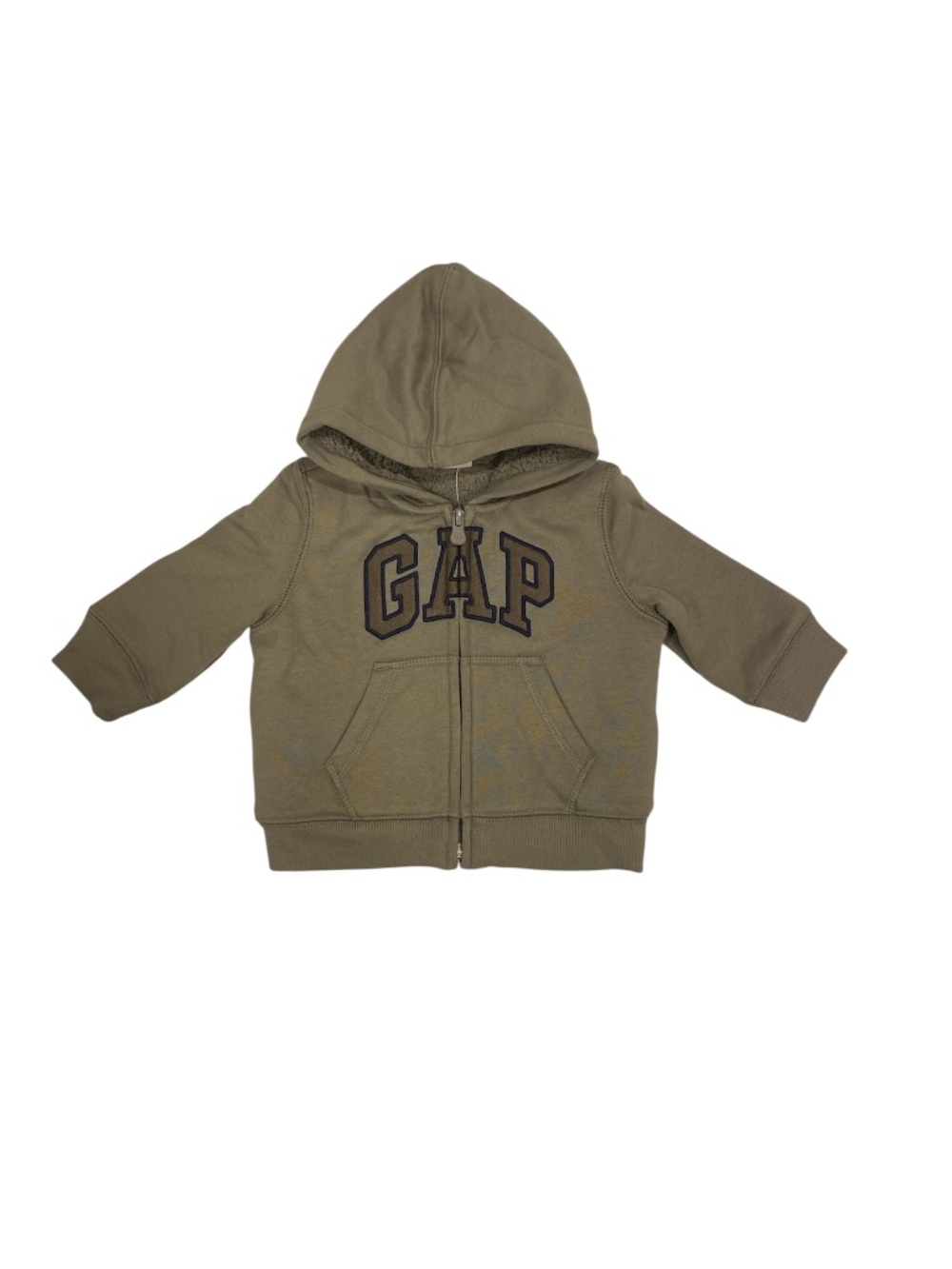 Baby Gap (NEW) Baby Boys' Logo Sherpa- Lined Zip Hoodie Size 3-6 Months